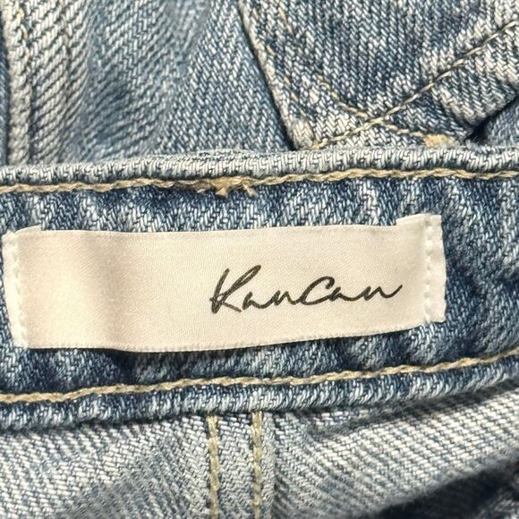 Kancan Cutoff Shorts Women's 13/30 High Rise Distressed Blue Denim Casual. - Picture 5 of 6